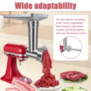 Metal Food Grinder Attachment Meat Grinder Attachment with 2 Sausage SuMjQ△●