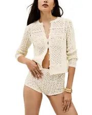 ba & sh Syma Crocheted Shorts