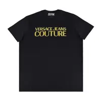 在飛比找Yahoo奇摩購物中心優惠-VERSACE JEANS COUTURE金字LOGO純棉短