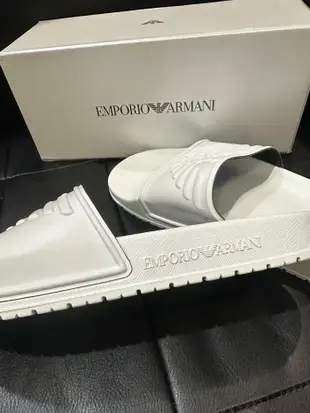 【EZ兔購】~ EMPORIO ARMANI 亞曼尼 EA 老鷹  拖鞋  現貨 UK   8 9