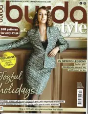 Burda Style Magazine Number 12 2021 Fashion Sewing 208 Patterns NEW