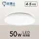 【燈王的店】亮博士 LED 50W 圓滿吸頂燈 防塵防水IP54 客廳燈 房間燈 餐廳燈 PE0278BR21-50