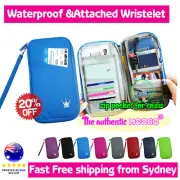 Mooco Travel Wallet Passport Holder Card iPhone X Case Organizer +Wristlet Strap