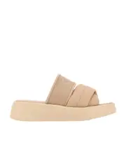 Logo letter cross-band flip-flops 41 Nude