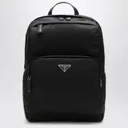 [Prada] Black Re-Nylon backpack One size Black