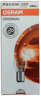 Osram 7528 Ball Light Bulb P21/5W 12V BAY15d Pack of 10