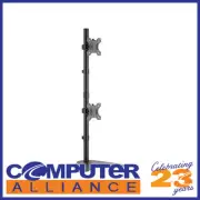 13" - 32" Brateck LDT12-T02V Free Standing Dual Vertical LCD Monitor Stand