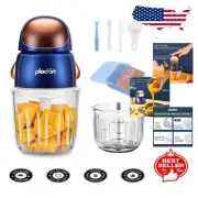 Electric Baby Food Processor with Stainless Steel Blades - Quick Puree Blender