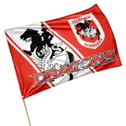 ST George Dragons NRL GAME DAY Pole Flag Banner
