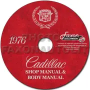 1976 Cadillac Shop Manual and Body Repair CD Deville Eldorado Fleetwood Service (for: Cadillac)