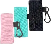 [FOMIYES] Chic Knitted Lipstick Holder Keychain Accessory Lip Gloss Bag Knitted Case for Travel