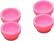 COHEALI 2sets Ice Cream Cake Mold Wax Melt Molds Sugar Cubes Gummies Rose Ice Cube Mold Candy Molds Bakeware Cheesecake Soap Mold Gummy Molds Ice Cream Mold Muffin Liners Pink 2pcs*2