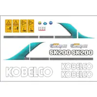 在飛比找蝦皮購物優惠-挖土機貼紙 Kobelco SK200-9