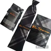 BEN SHERMAN MODERN COLLECTION COTTON NARROW TIE, NWT