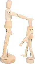 Operitacx 2pcs Wooden Artist Mannequin Articulated Joints Poseable Limbs for Life Drawing Sketching Painting Durable Craft Supplies for DIY Enthusiasts
