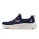 Skechers Go Walk Flex-BCA Wide124813WNVY女 深藍 寬楦 粉紅絲帶 限定 健走 厚