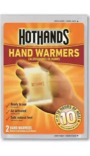 HotHands Hand Warmers Safe Natural Odorless Air Activated Warmers Value 10 Pack
