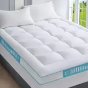 Mattress Pad Down Alternative Topper Bed Protector Cover Cooling Pillow Top Wash