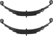 Trailer Leaf Spring for 3500lbs Trailer Axle, 5 Leaf Double Eye Leaf Spring, 25-1/4" Trailer Springs Fits SW5 / LIB-502-DE / UNA111 / PR5 / 9150018/931639, 2pcs