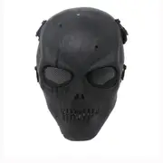 M01 High-strength Engineering TPR Skull Skeleton Full Face Mask With Foam Strap Adjustable For Hallo BLACK COLOR