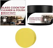 Jubepk Glass Stove Cleaner,Induction Cooktops Cleaner Polish | Long -Lasting Heavy-Duty Degreaser, Non-scratch Cleaning Tool for Removing Stubborn Scorch Stains Oil Film Scale