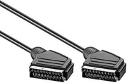 PremiumCord SCART Cable 2 m SCART Male to SCART Male 21-Pin Black
