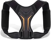 Corrector Back Brace Adjustable for Upper Shoulder Trainer Spine Corset Support (Color : Black, Size L Code)