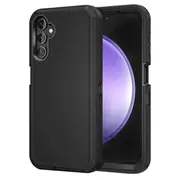For Samsung Galaxy S23FE /S23 FE Case Drop Resistant Defender Tradies Heavy Duty Rugged Shockproof Tough Cover (Black)