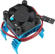 TT02 Motor Heat Sink Heatsink with 5-6V Cooling Fan Compatible with Tamiya TT02 1/10 RC On Road Touring Car Upgrade Parts