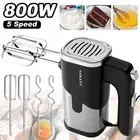 Mini 5 Speed 800W Electric Hand Mixer Whisk Egg Beater Handheld Small Automatic
