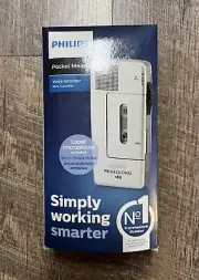 Philips Pocket Memo 488 Slide Switch Minicassette Portable Voice Recorder