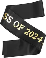 [ULDIGI] 2024 Shoulder Strap Satin Graduation Stole Graduation Decorations Graduate Sash Graduation Ribbon Party Supplies Sashes for Graduation Party Accessories Graduation Stole Sash