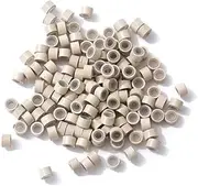 Hair Extension Micro Rings Beads 200 Silicone Lined MicroBeads 5mm x 3mm Links– Versatile Color Range for Natural Look