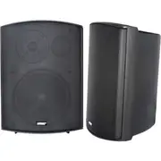 EARTHQUAKE AWS602B 6.5" Indoor/Outdoor Speakers Pair Black AWS602B All Rust Proof