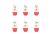6x Dove 50ml Antiperspirant Roll On Deodorant Fragrance Apple & White Tea Scent