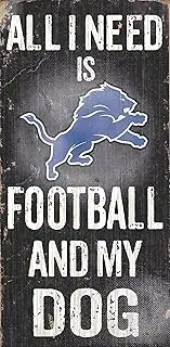 Fan Creations Detroit Lions Football and My Dog Sign, Multicolored