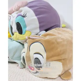 迪士尼 黛西 瑪麗貓 大眼仔 奇奇蒂蒂 Q版 tsumtsum tsum 趴姿 趴趴 軟軟 軟Q 枕頭 靠枕 麻糬 娃娃