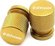 2PCS V-Strom V Strom DL650 DL 650 Vstrom XT 2011-2023 Motorcycle CNC Accessories Tire Airtight Stem Valve Caps Covers(Valve-Gold)