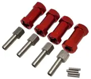NEW NHX Wheel Hex Adaptor Extensions 12x25mm Red (4pc) FREE US SHIP