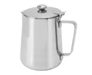 Milk Frothing Pitcher Steaming Pitcher Stainless Steel Coffee Milk Cup Milk Frother Cup with Lid