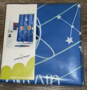 Jumping Beans BLAST OFF Fabric Shower Curtain 70"x72" Solar System Planets NEW