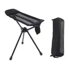 Camping Folding Chair Footrest Lightweight Tripod Stool Portable Non Slip
