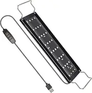 Aquarium Light,Full Spectrum Aquarium LED Lighting | Fish Tank Decoration Lamp with Timer Function for Desktop Living Room Den Home Dorm