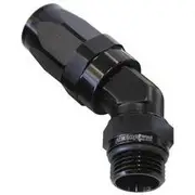 Aeroflow ORB Taper Swivel 45° Hose End -10 ORB to -10AN, AF844-10-10BLK