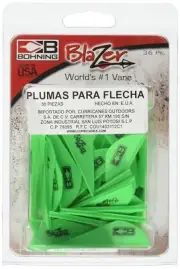 Blazer Vanes Neon Green 36 Pack 6 Grain 6 Profile for Crossbow and Target Sho...