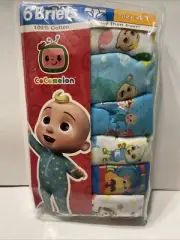 6-Pack CoComelon Toddler Girls Size 4T-Cotton Briefs Underwear FREE SHIPPING