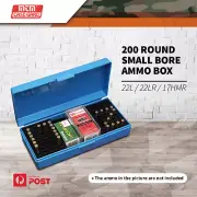 Mtm 100 Round Small Bore Shooting Ammo Box 22l/22lr/17hmr #sb-200-20