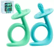 Baby Teething Toys, Silicone Baby Teether Baby Chew Toys Freezer Safe BPA Free,