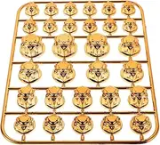 SWOOMEY 1 Set Decorative Screw Caps Motor Bike Car Decor Car Kit Bolts Engine Bolt Covers for Motorcycle Motorbike Engine Nut Cover Machine Head Universal Screw Cap Bolt Caps Golden Abs