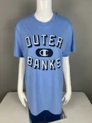 CHAMPION Women’s Tee Shirt Size Large ( Outer Banks NC ) Blue NWT